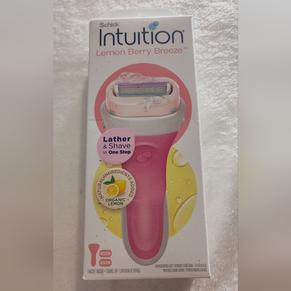 Pink Women's Razor with Organic Lemon